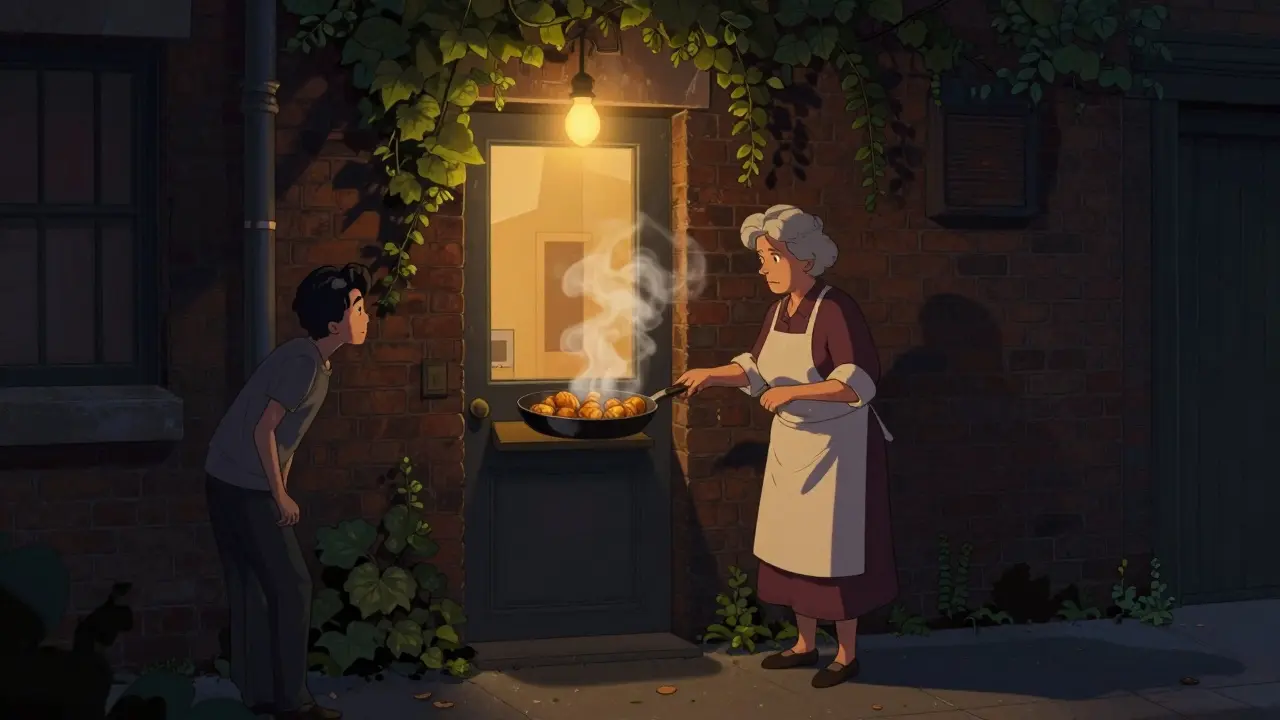 A hidden Soho alley where a Spanish grandmother cooks fresh croquetas behind an unmarked door at midnight.